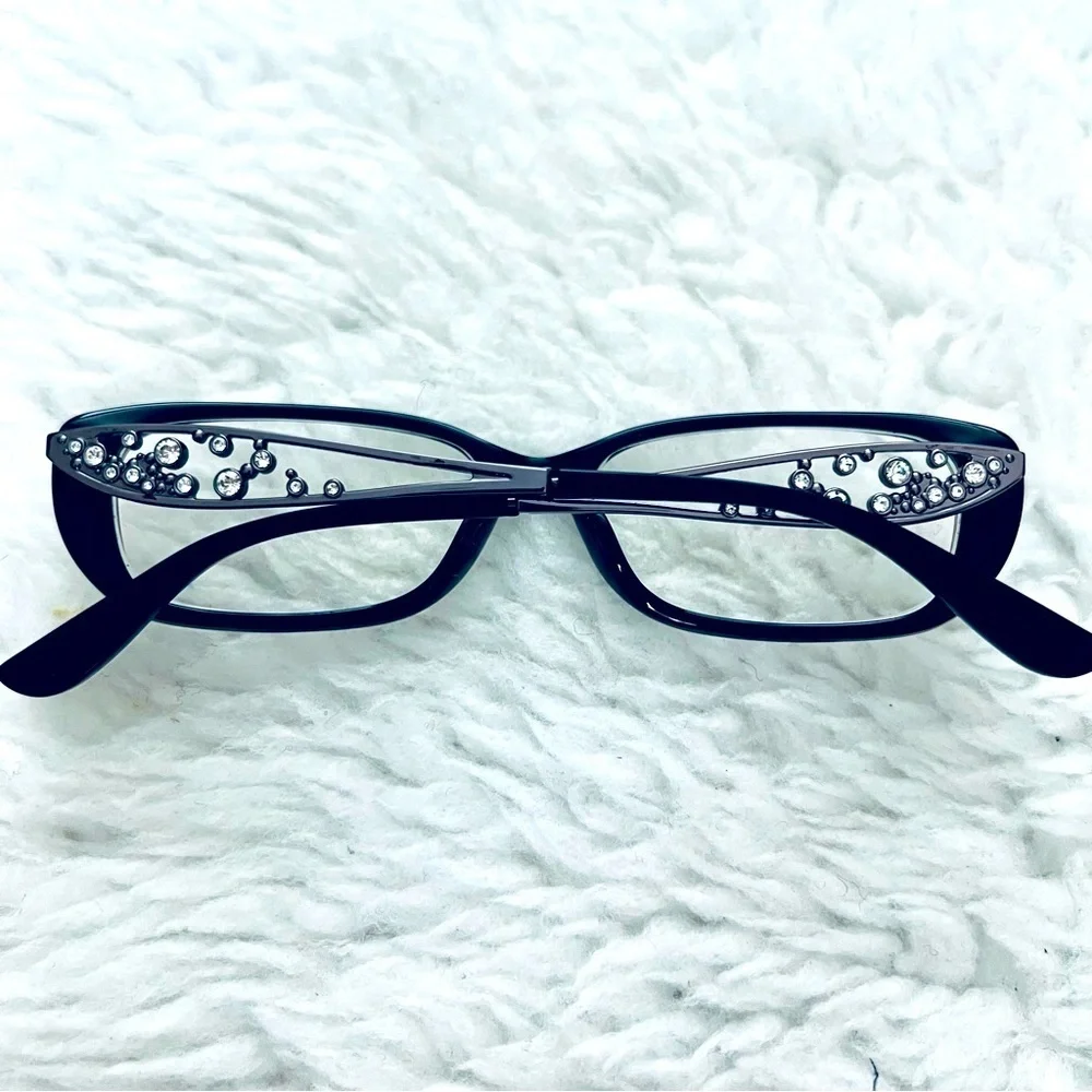 Badgley Mischka 2660 Black Corina Plastic/Metal Eyeglasses Frame Only w/ case